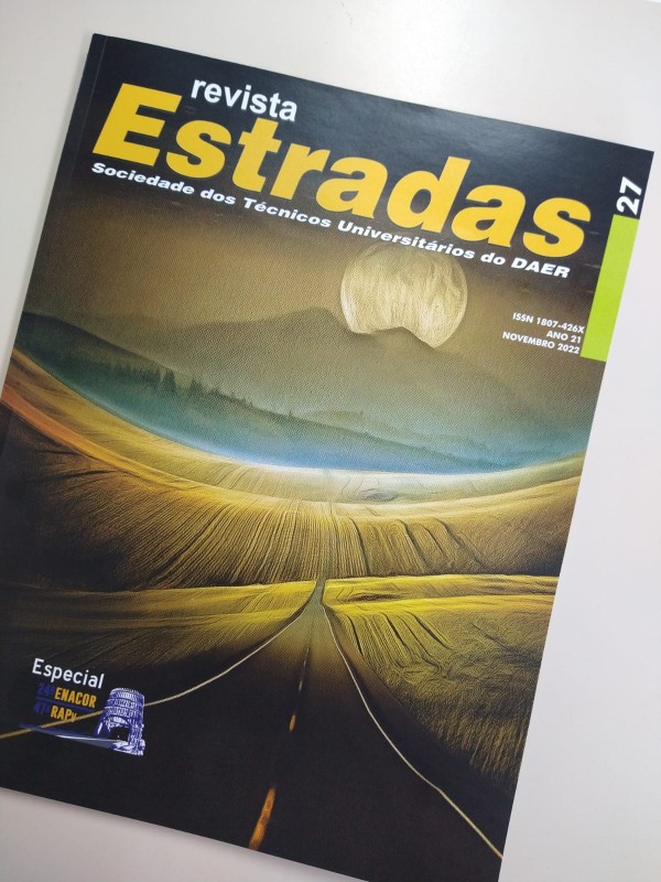 Imagem mostra edição anual da revista estradas 