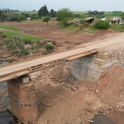 A foto mostra a ponte na ERS-531, em Tunas, reconstruída.